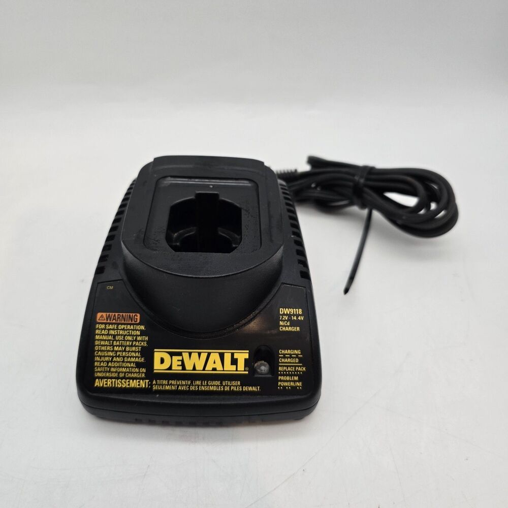 DeWalt DW9118 Battery Charger 7.2V–14.4V Ni-Cd / Ni-MH OEM Tested Working
